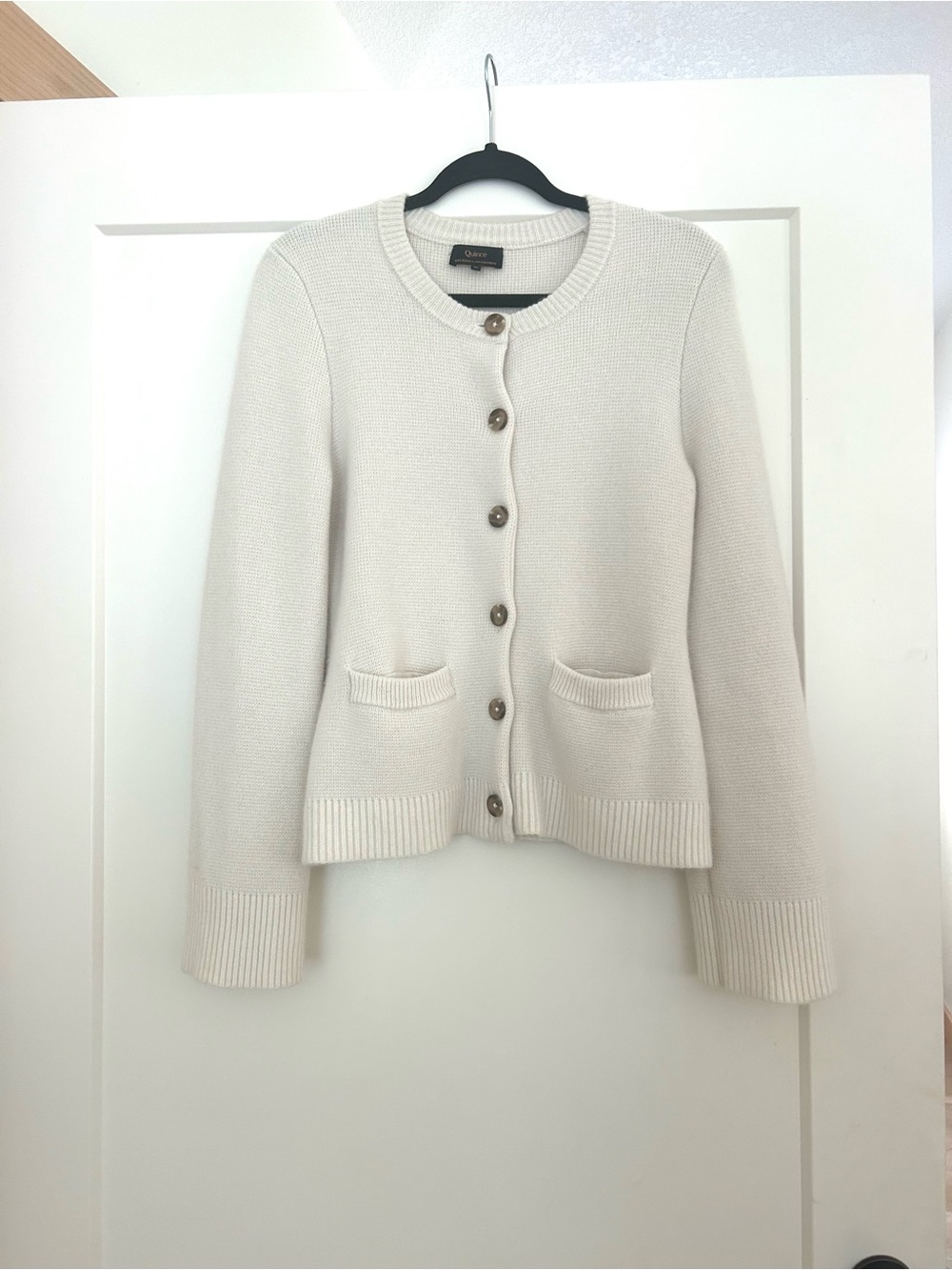 Quince Mongolian Cashmere Structured Cardigan retail $220 - Picture 2 of 5